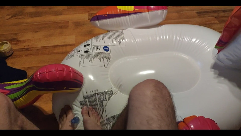 Floatie Boy: Deflating My Inflatable Unicorn with My Feet