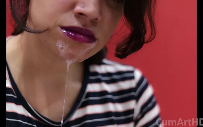 TheArtOfCum: Photo Slideshow #2 - Violet Lips - CFNM Cum Dripping and Cum on...