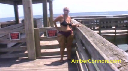 Amber Connors: Beach fun - Part 1