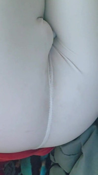 Cum Through White Nike Leggings Using a Vibrator Bullet