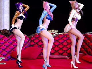 3D-Hentai Games: Sunmi - Lalalay Ahri Seraphine Kaisa - dans erotic fierbinte