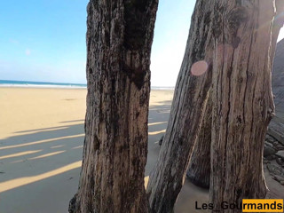 Les Gourmands: On the beach with my stepmom, I finger her pierced...