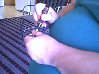 BBW nurse Vicki adventures with friends: I file my nails and push back cuticles