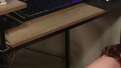 Step-daddy watches our porn