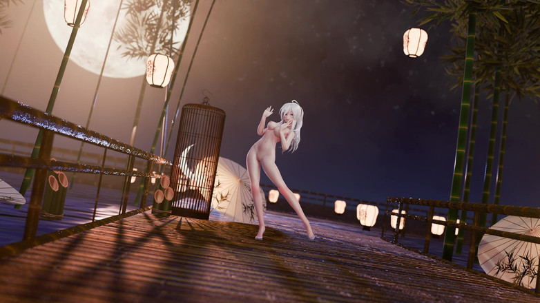 MikuMotion: Memek erotis cheongsam gaya kuno terekspos