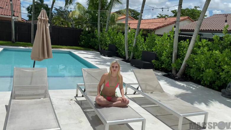 JMac: Petite Blonde Neighbor Aria Banks Comes Over for Sex with...