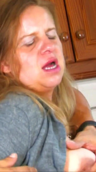 While I spanked her fat ass she enjoyed sucking me off