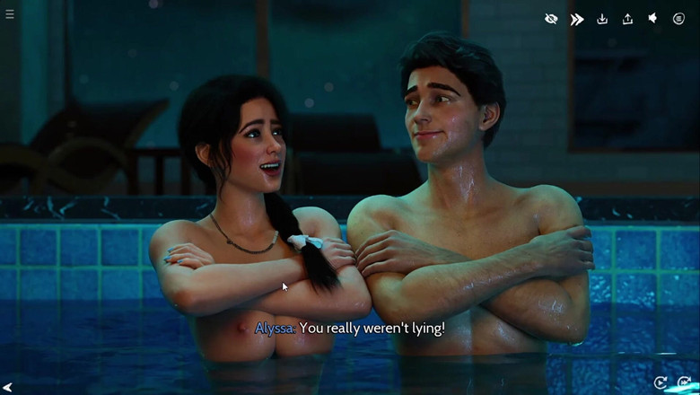 Sydney Sweeney: Плавання з дівчиною біля басейну