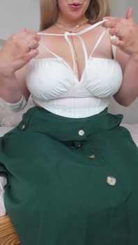 Wife Plays with Huge Breasts