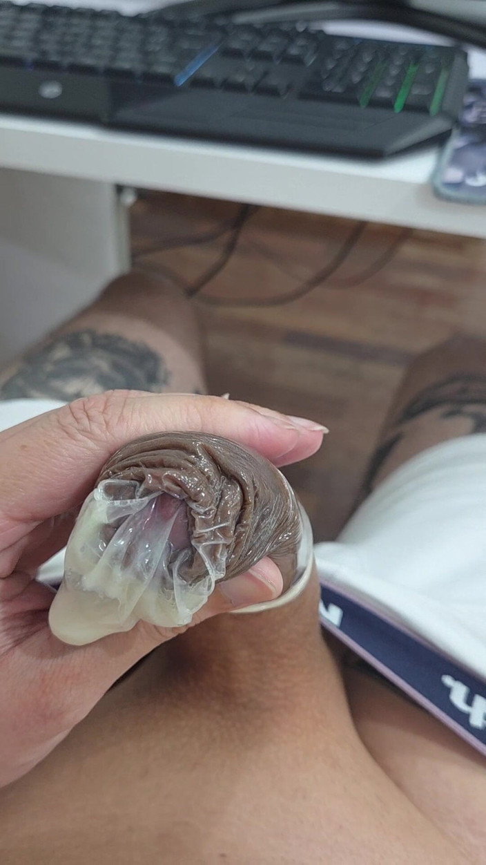 Lkdick8: Porra dentro de uma camisinha - My Onlyfans Lkingsbr1