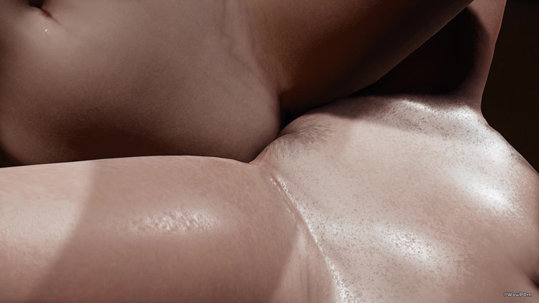 Wow P0rn: Dos lesbianas calientes tijera (tribadismo) en primer plano en acto de...