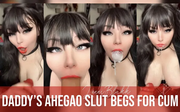 LexxiBakk: Step-daddys Ahegao Slut Begs for Cum