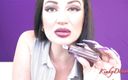 Kinky Domina Christine queen of nails: Purple lipstick trance