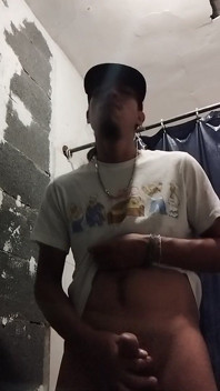 Boy Having Pleasure in the Bathroom