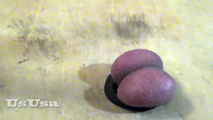 UsUsa for Men: Ballbusting with a rubber dick