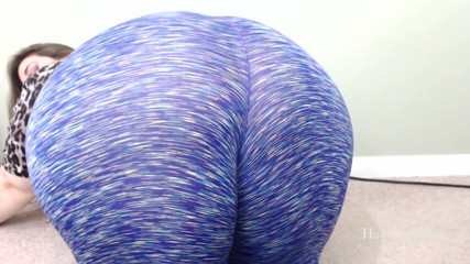Hayden Blue: Jerk off instruction to my big ass in yoga pants