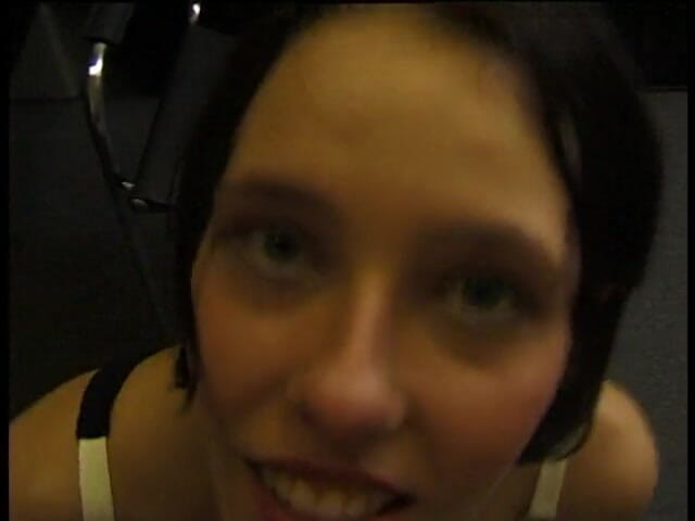 POV Orgasms: Spex brunette sucking cock and getting doggystyled in pov