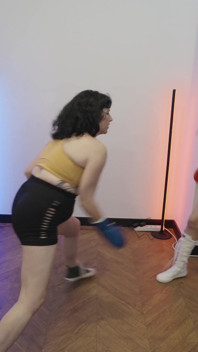 Antrenamentul de box Ana Spears versus Emma Smile Feminină Luptă