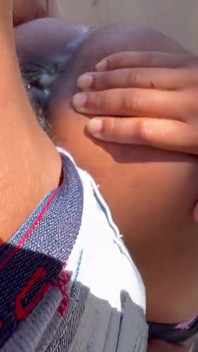 Stepdaddy Str8rich Fuck Both Holes Outside on a Barrel