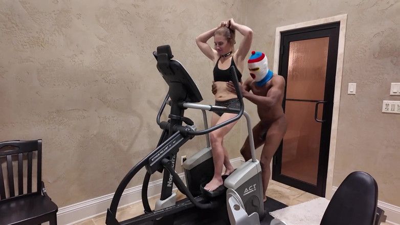 Jackrackemxxx: Gym Fucking Petite Hotwife at Mansion Sex Party