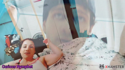 Adrian And Curious: Curious Nympho mounted on cock and doggy style