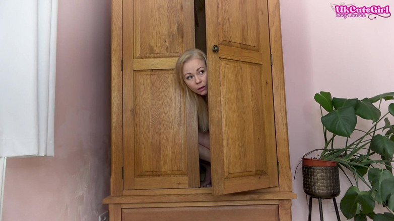 UKCuteGirl Lucy Lauren: Wardrobe Voyeur: Hiding &amp; Wanking While You Fuck Your Wife