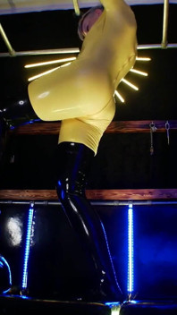 Latex foot fisting