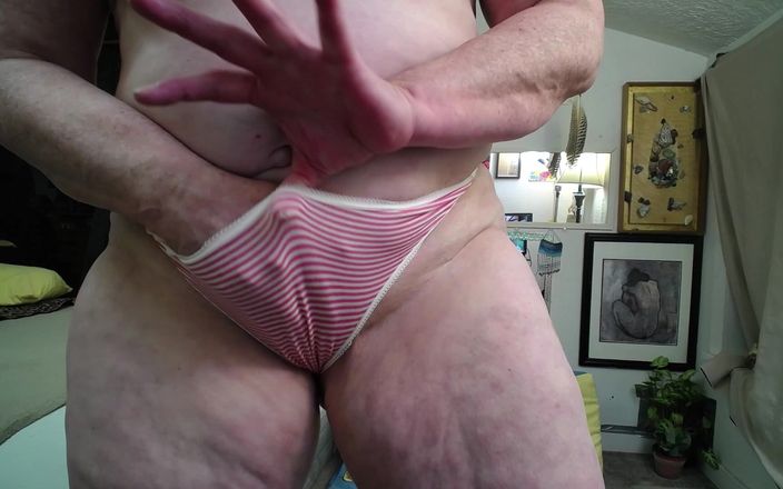 Dawnskye: 1113 jalens red striped thong dicrot sperma hangat