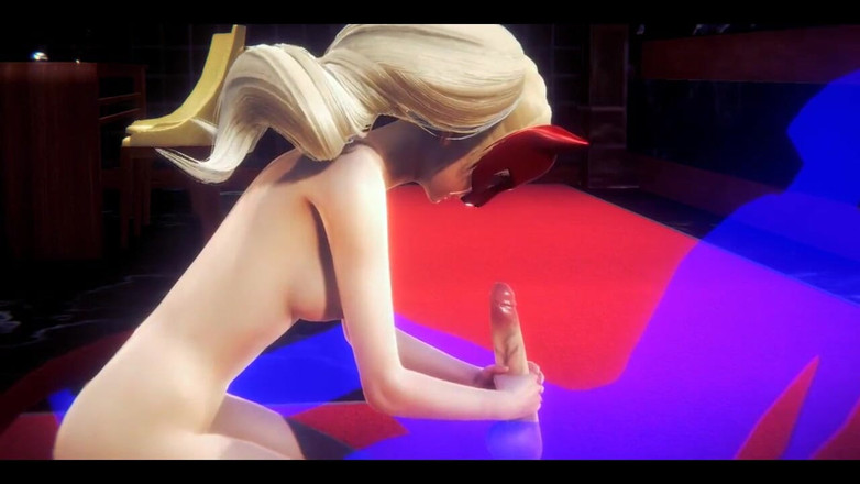 HentaiTubes: Persona 5 Hentai - Ann Takamari Honění a kouření - Japonská asijská Manga...