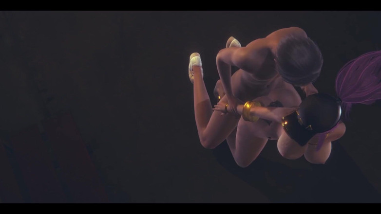 HentaiTubes: Lol Hentai 3D - Akali fodida de joelhos e sentada na rua -...