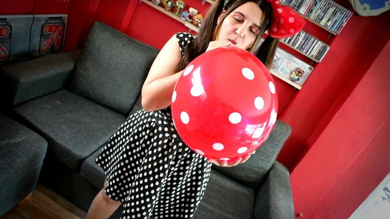 melu_world: Balony B2p - Blow, Deflate i Pussy Play as Minnie - Bunny...