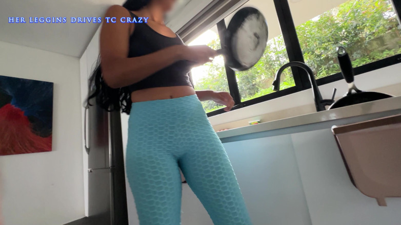 Time traveler: Young Maid in Blue Leggings Lets Her Boss Touch Her...