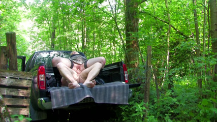 Hot Girlz: Hot ass blonde fucks in the woods for an exciting...