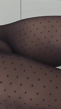 Polkadot keseronokan pantyhose: pancutan untuk saya