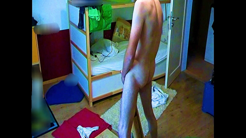 Mark Hannes: Blue Fleshlight Pussy Stand Fuck Masturbation