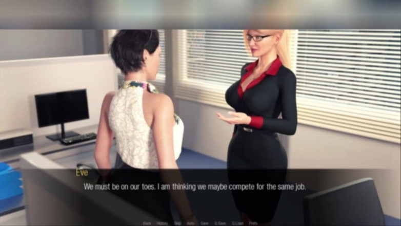 3DXXXTEEN2 Cartoon: Jessica's eerste dag op het werk. 3D-porno, tekenfilmseks