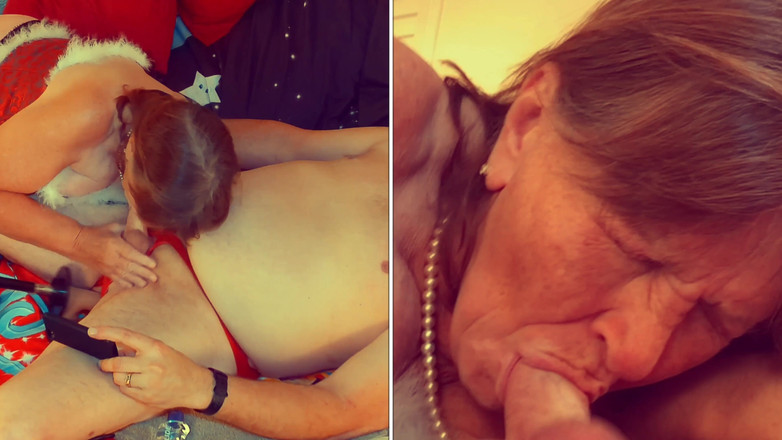 Carmen Angel: Nenek Carmen: mesin kongkek menambat zakar, pancutan dalam mulut jalang...