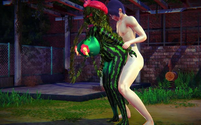 Wraith ward: Futând un pepene verde în parc: Fată monstruoasă hentai