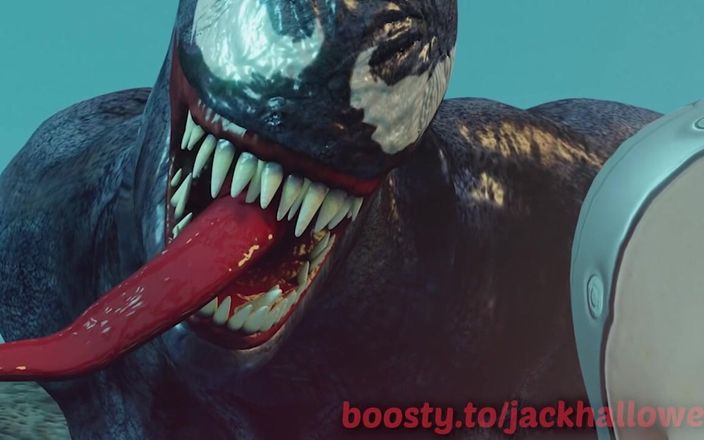 Jackhallowee: Venom ngentot wanita cantik dengan kontol besar