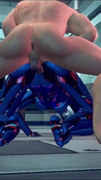 Cowboy 3D în spațiu cu sex dur cu o păpușă sexuală robot