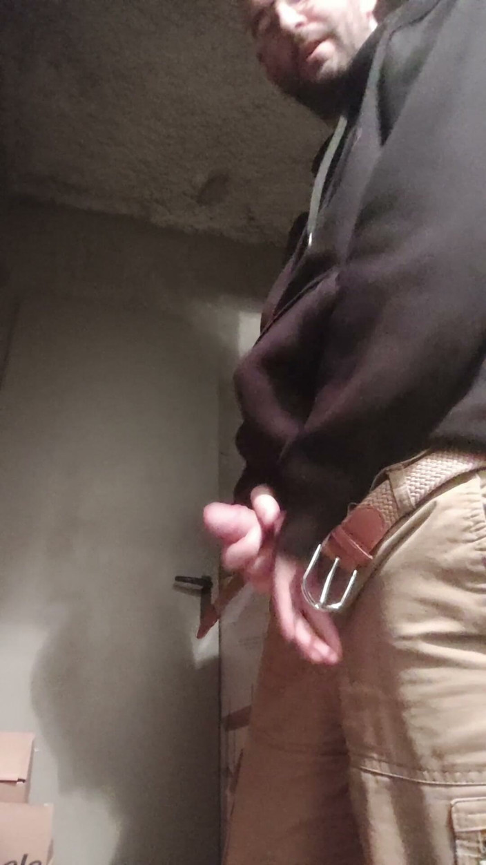 Sylvanus44: Jerking off in the Building's Cellar