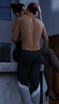 Lust Academy 22 - Samantha ve Audrey'nin lezbiyen oyunu yarıda kesiliyor (Samantha'nın ilk çıplak ifşası) - 3 boyutlu yetişkin görsel romanı