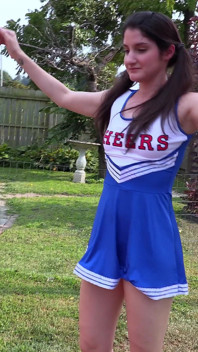 Arielle Lane - Cheerleader Cosplay Pt I 4K