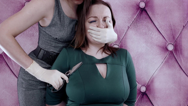 Arya Grander: 衣服破坏视频 - 恋物癖女同性恋捆绑SM淫荡