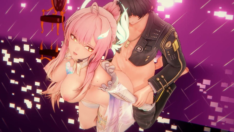 NSFWOtaku: Wuthering Waves - Seks Berkumpulan (Lynae Aemeath Chisa) - Animasi Hentai 3D