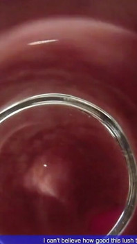 Fat Glass Dildo Inside View