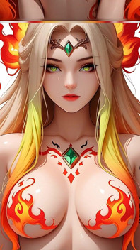 Lustrender: Singapura Rune Goddess, Glow Kecantikan Gangsa Bogel - Ai Video