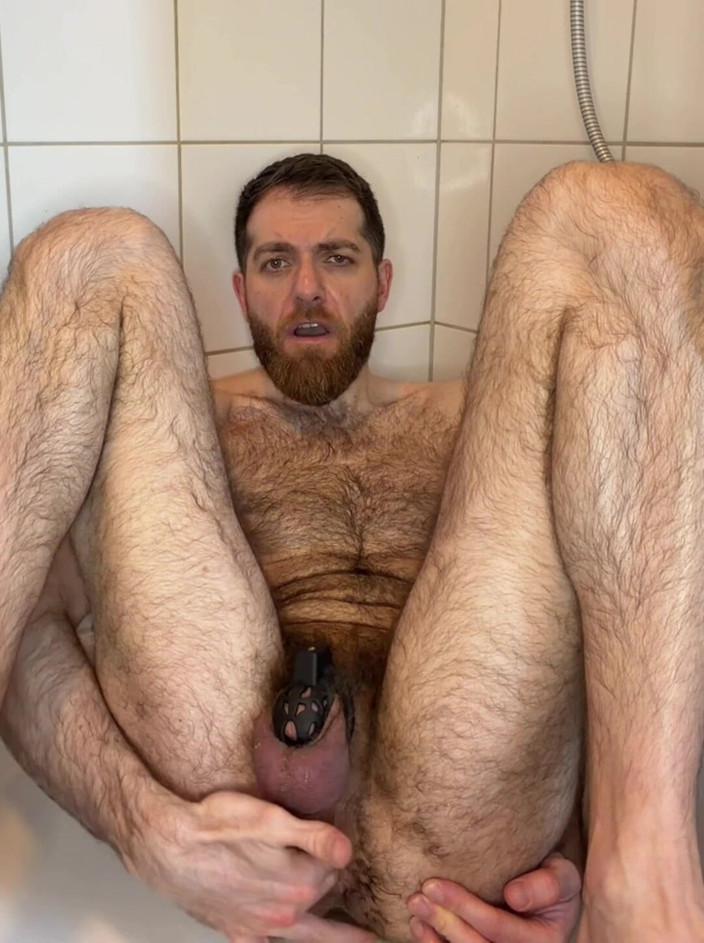 Levant Otter: Squirting, während eingesperrt