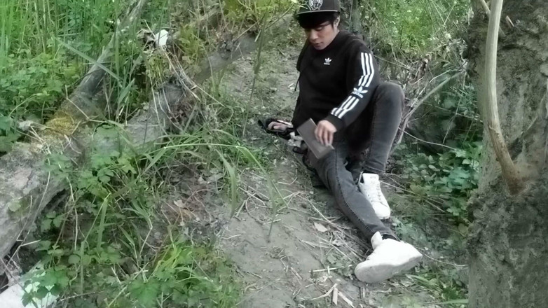 Jon Arteen: Cute Jon Arteen Gay Twink Jerks off Outdoors, Dry-humps the...