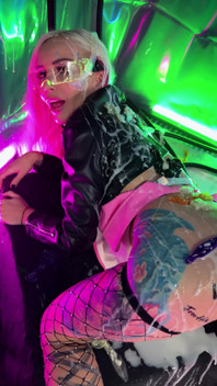 Bukkake & Anal Fisting for a Cyberpunk Slut